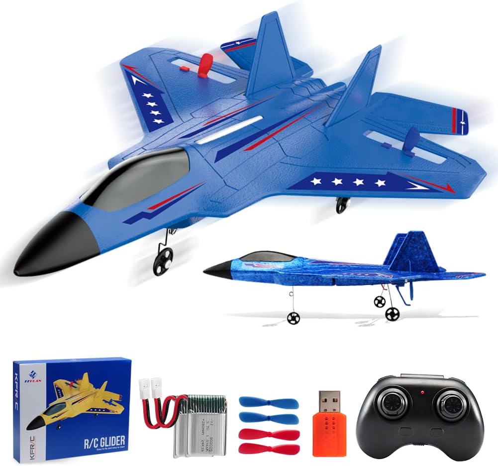 F-22 Raptor 2.4GHz RTF RC Fighter With 6-Axis Gyro For Kids Beginners | stable 6-axis gyro easy to fly
