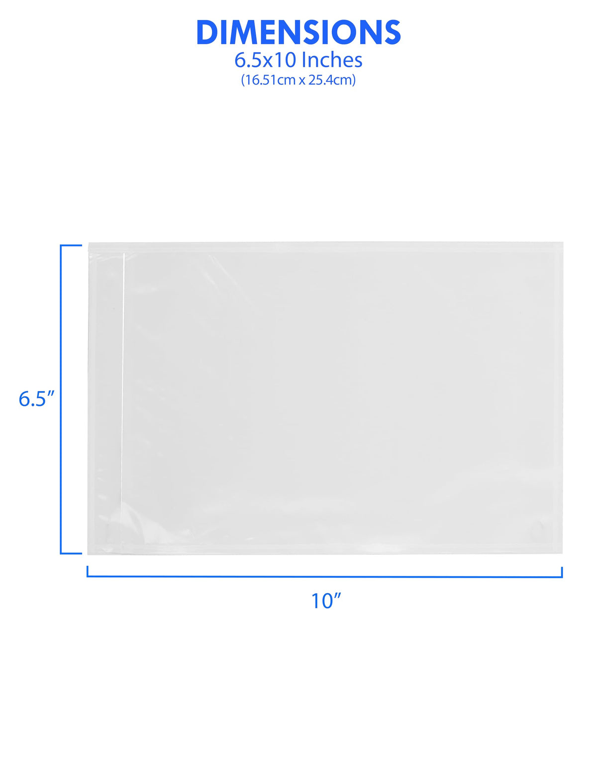 6.5"x10" Packing List Envelopes, 2000 Pack, 2 Mil, Self-Adhesive, Shipping