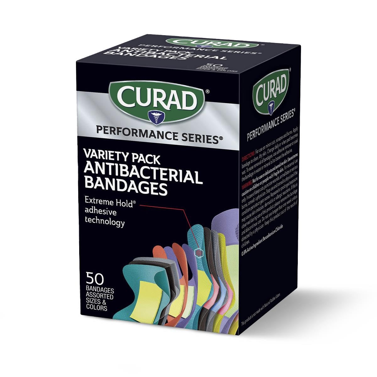 Performance Series IRONMAN Antibacterial Bandages, Extreme Hold Adhesive Technology, Finger & Knuckle Bandages