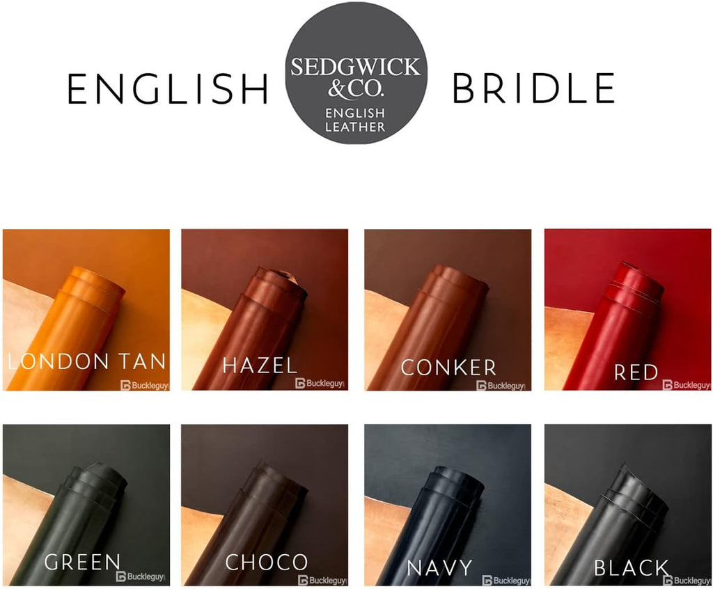 Sedgwick English Bridle Leather, Panel, London Tan