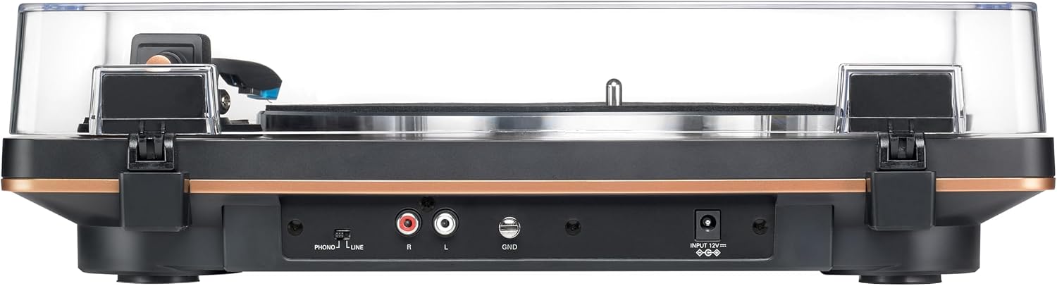 AT-LP70XBT Wireless Turntable (Black/Bronze) | Fully automatic belt-drive turntable with Bluetooth and AT-VM95C