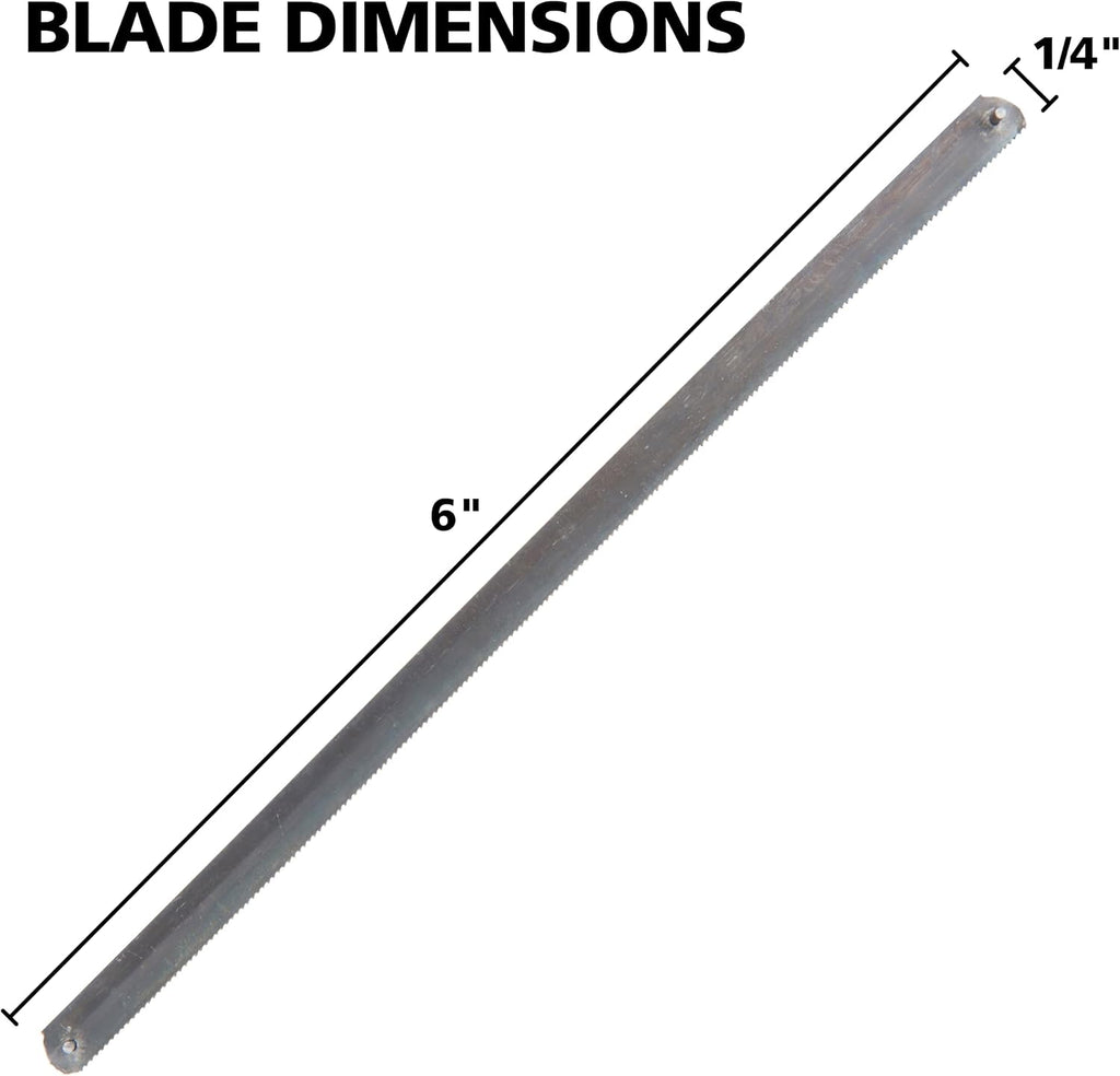 GreatNeck 5Pc Mini Hacksaw Blades Designed to Cut Metal, Pipe, Hard Woods
