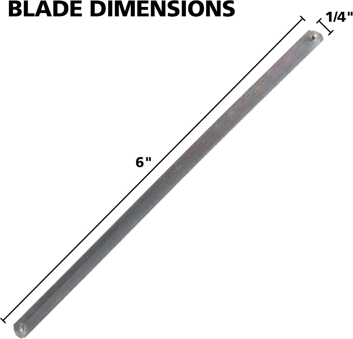 GreatNeck 5Pc Mini Hacksaw Blades Designed to Cut Metal, Pipe, Hard Woods