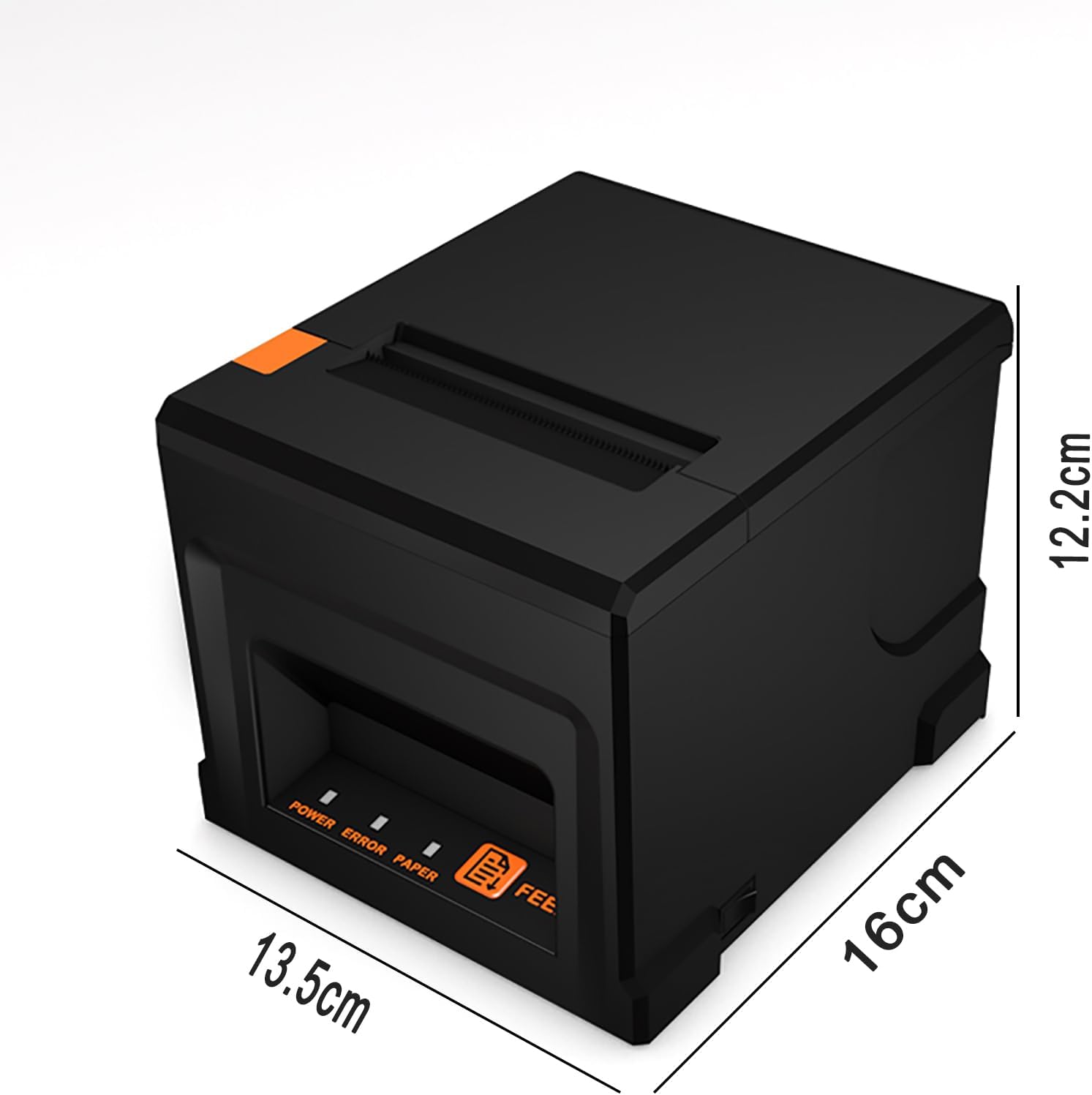 POS Thermal Printer, 80mm Thermal Receipt Printer with Auto Cutter, Sound and Light Alarm, USB+Network Interface