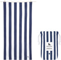 Beach Towel - Quick Dry, Sand Free - Compact, Lightweight - 100% Recycled - Includes Bag - Cabana - Whitsunday Blue