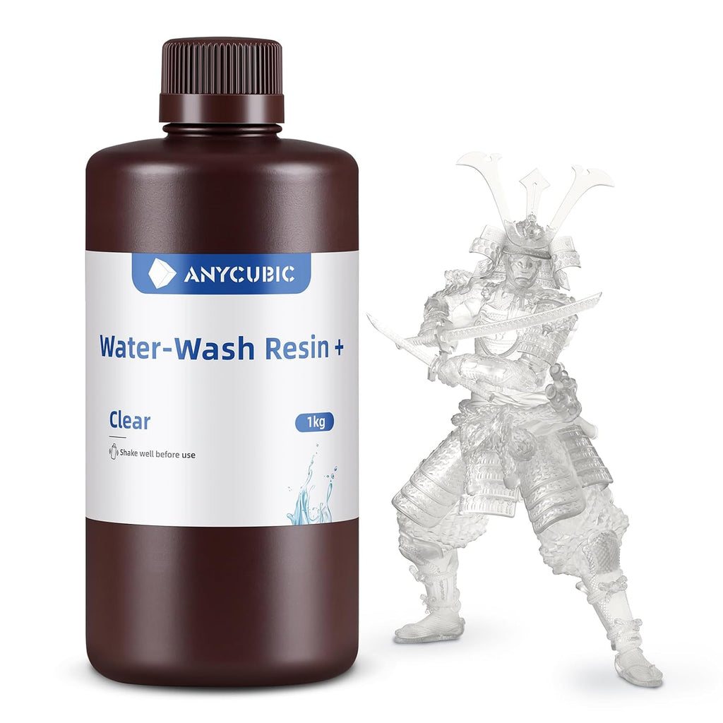 Water Washable 3D Printer Resin, 405nm High Precision UV-Curing 3D Resin, Low Shrinkage Standard Photopolymer Resin