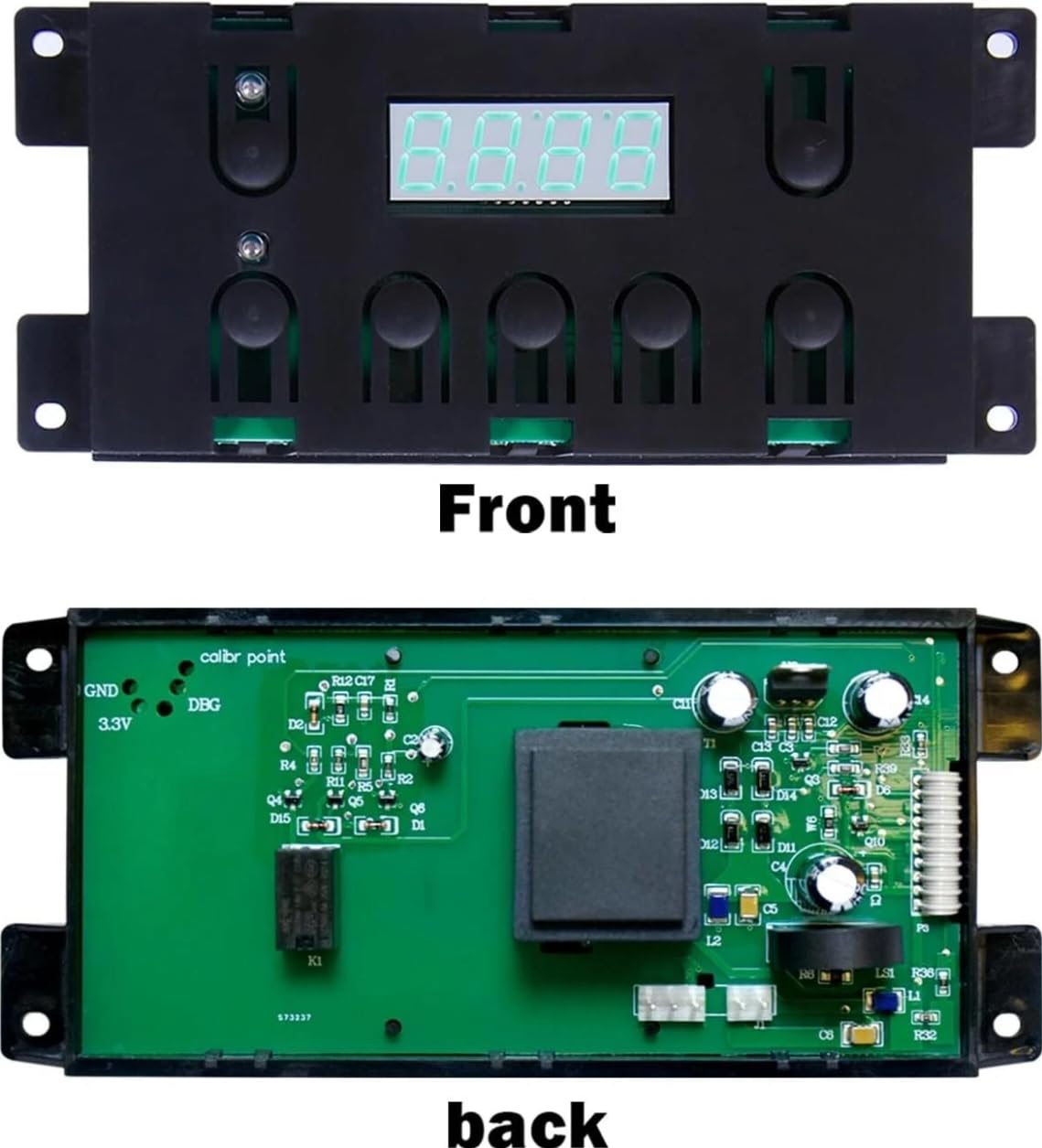 Range Oven Control Board & Touchpad Clock Overlay for Kenmore 79073433314 79073439310