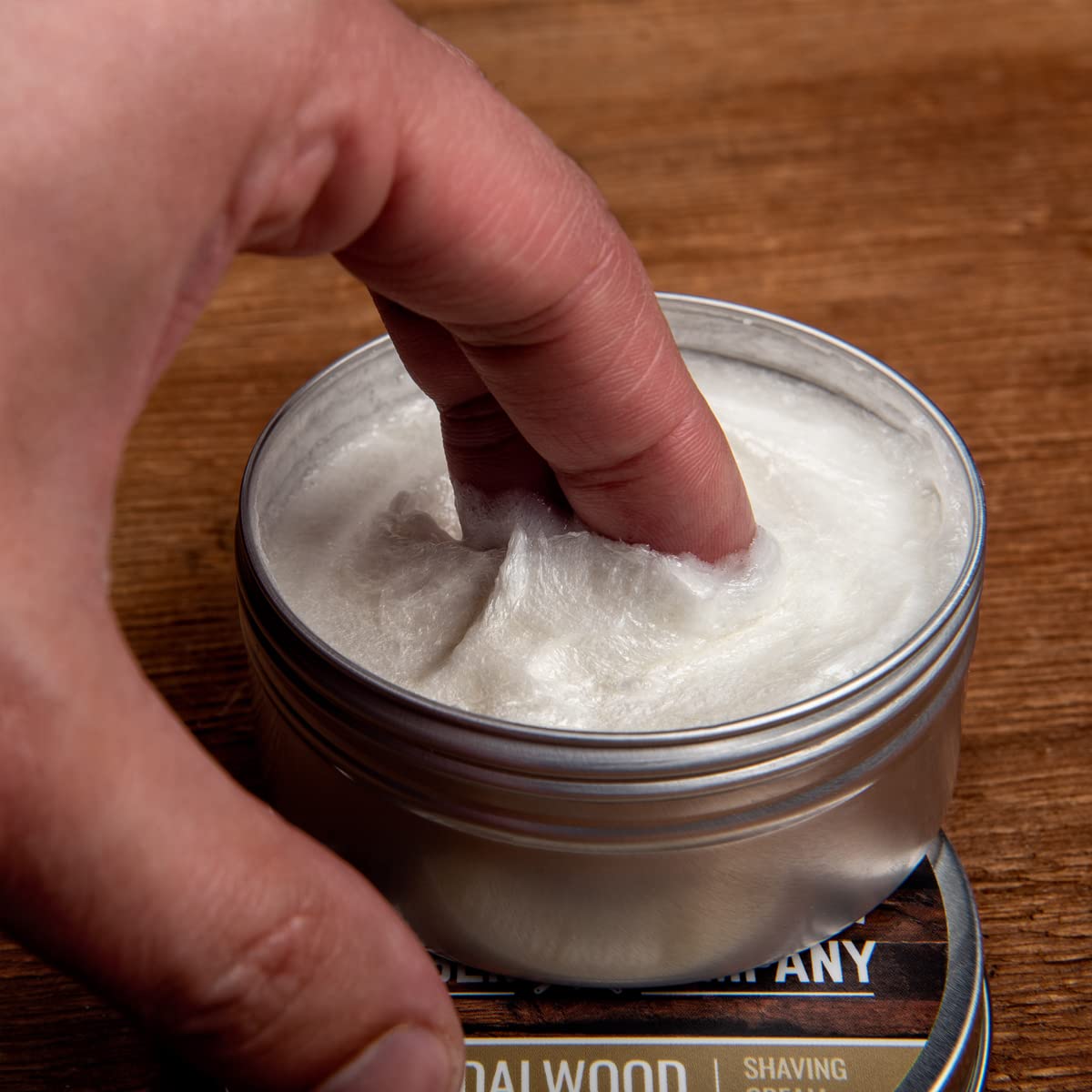 Sandalwood Shaving Cream for Men, 5oz | Sandalwood Scent, Extra Thick Lather