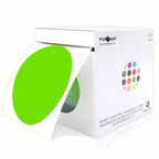 3" Round Permanent Color-Code Dot Sticker, Light Green Color Coding Label