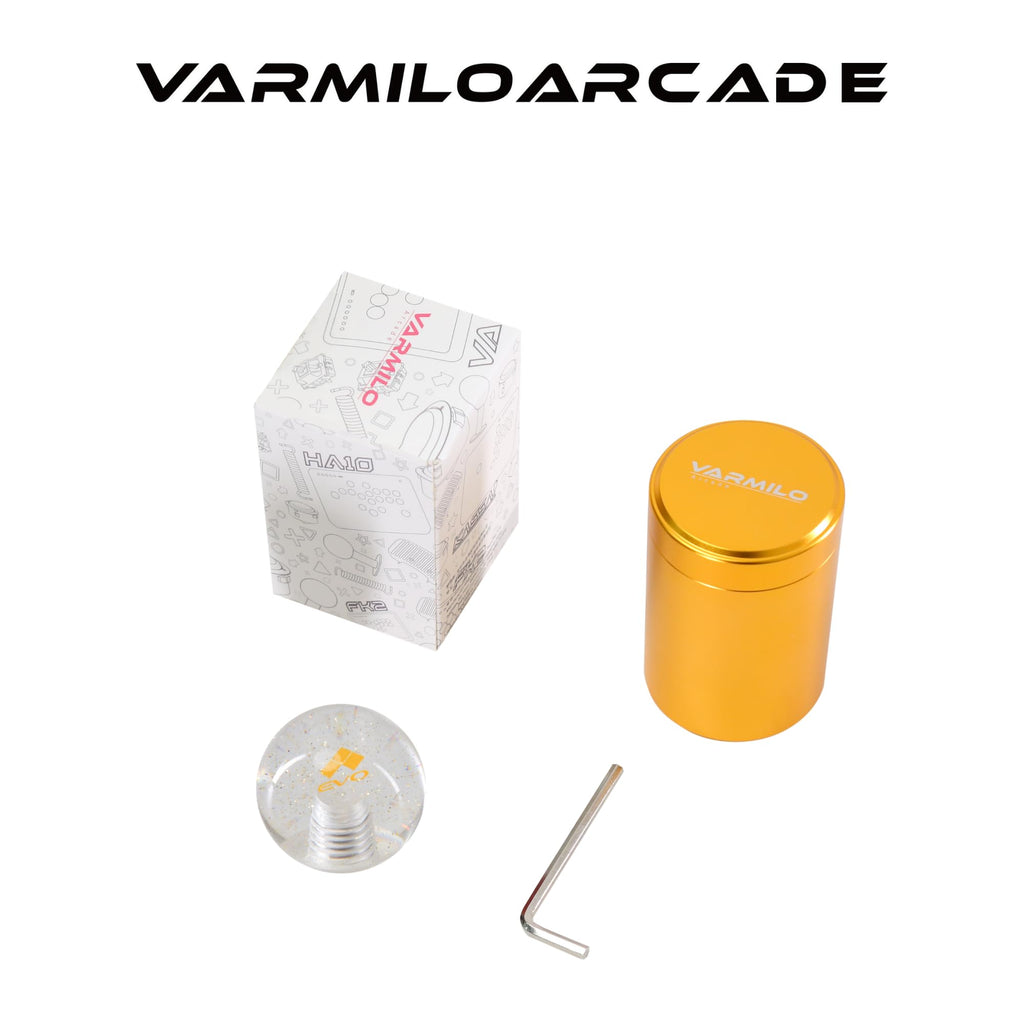 Evo x Varmilo Co-Branded Balltop, Translucent Joystick Balltop Replacement for Arcade Stick, Fight Stick Controller