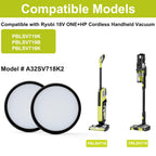 2-Pack Vacuum Filters Replacement Compatible with Ryobi