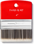 Flat Paddle Paint Brush, Scale Brush for Oil and Acrylic Paints,4 Inch