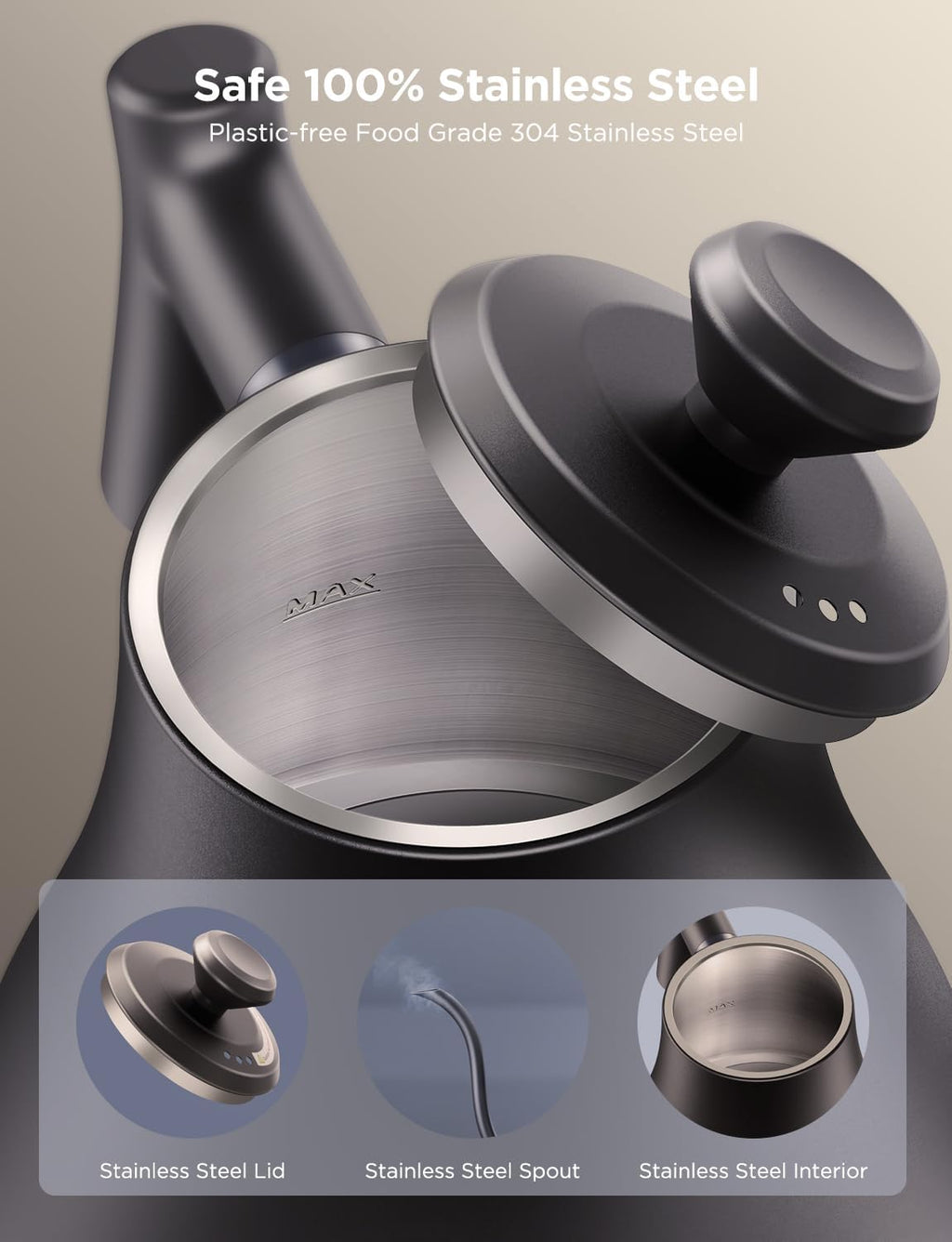 Smart Electric Kettle, WiFi Variable Temperature Gooseneck Tea Kettle | Pour Over Kettle and Electric Tea Kettle