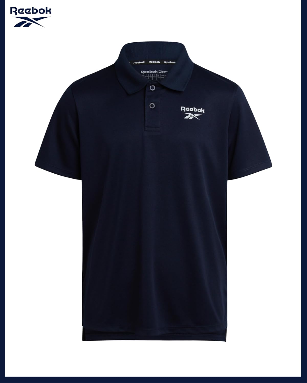 Boys 2-Pack Athletic Golf Polo Shirts, School Uniform Short Sleeve | Moisture-Wicking Stretch Fabric with a