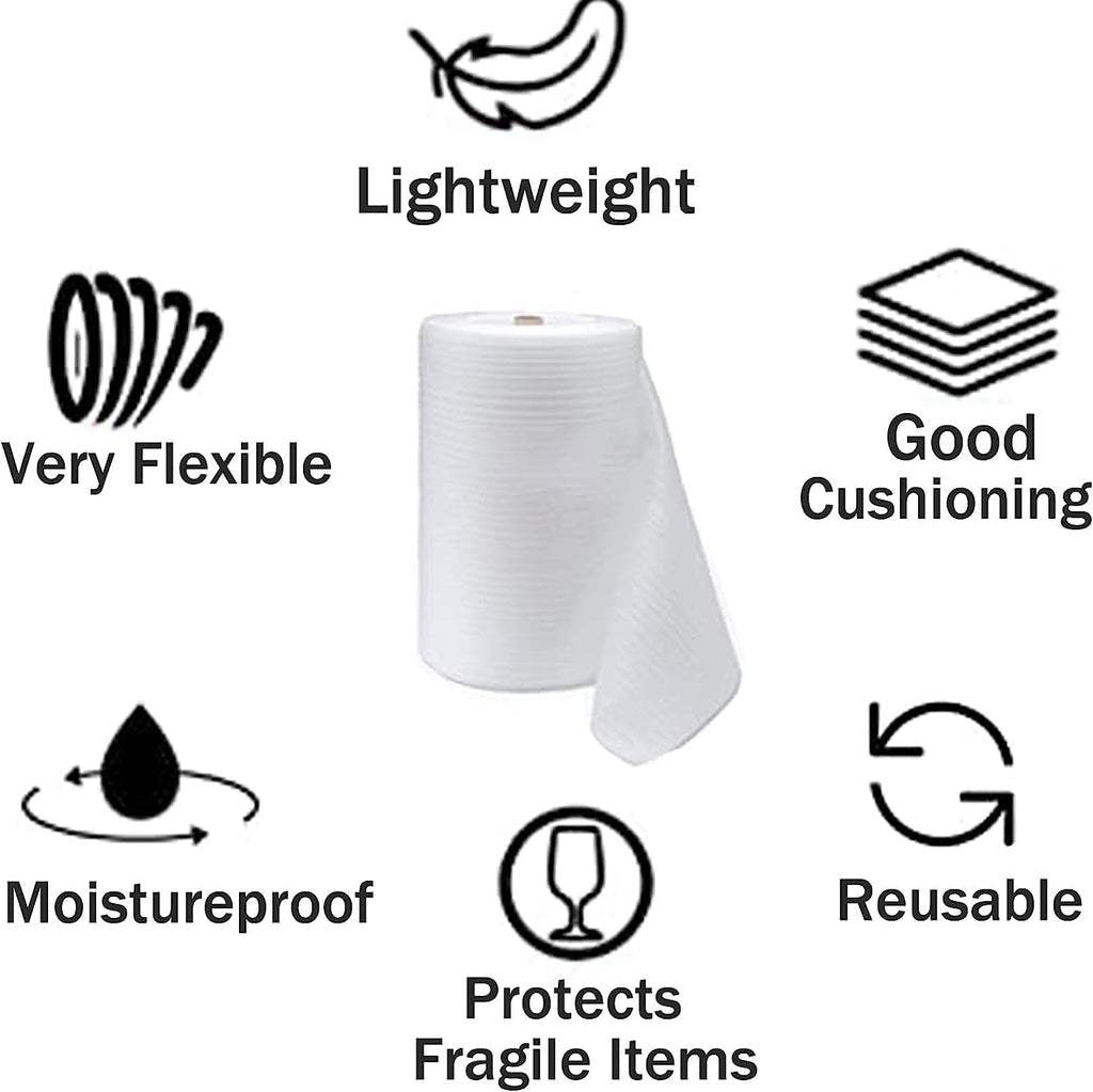 12"x 70' Foam Wrap Rolls for Moving Packing Foam Roll Packing Materials Shipping Packing Moving Supplies, Thick