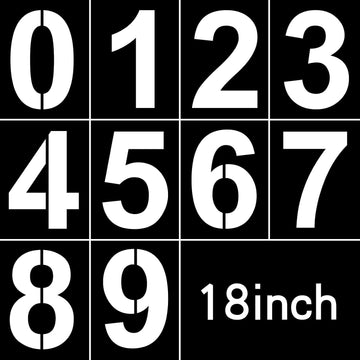House Number Stencils & Curb