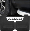Car Mud Flaps, 4PCS Soft Flexible Bendable Rubber Vehicle Mudguard Splash Guard with Hardware Tool, Auto Exterior