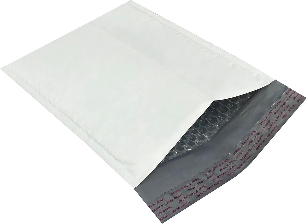 Poly Bubble Padded Mailer, 50-Pack, #2-8.5" x 12"