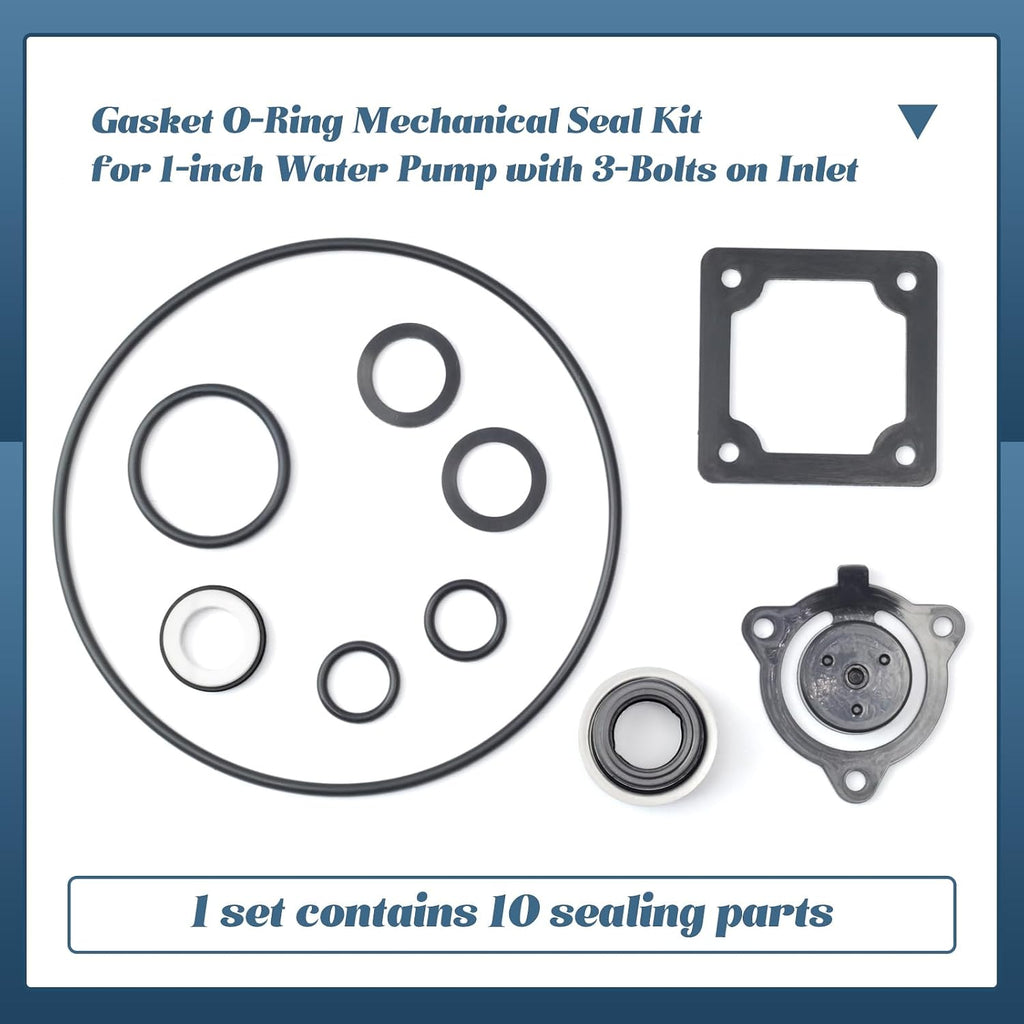 1" Water Pump Seal Repair Kit 10PCS Replacement for predator 1 inch