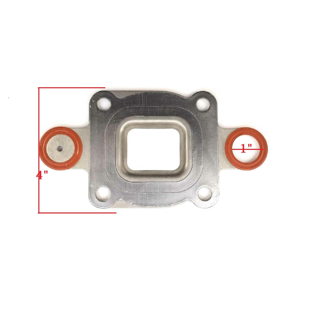MARKGOO 27-864850A02 Exhaust Elbow Riser Gasket for MerCruiser Inboard Stern Drive Manifold Restrictor Dry Joint V6 V8 4.3L 5.0L 5.7L 6.2L 6.3L Sierra 18-0722 864850A1