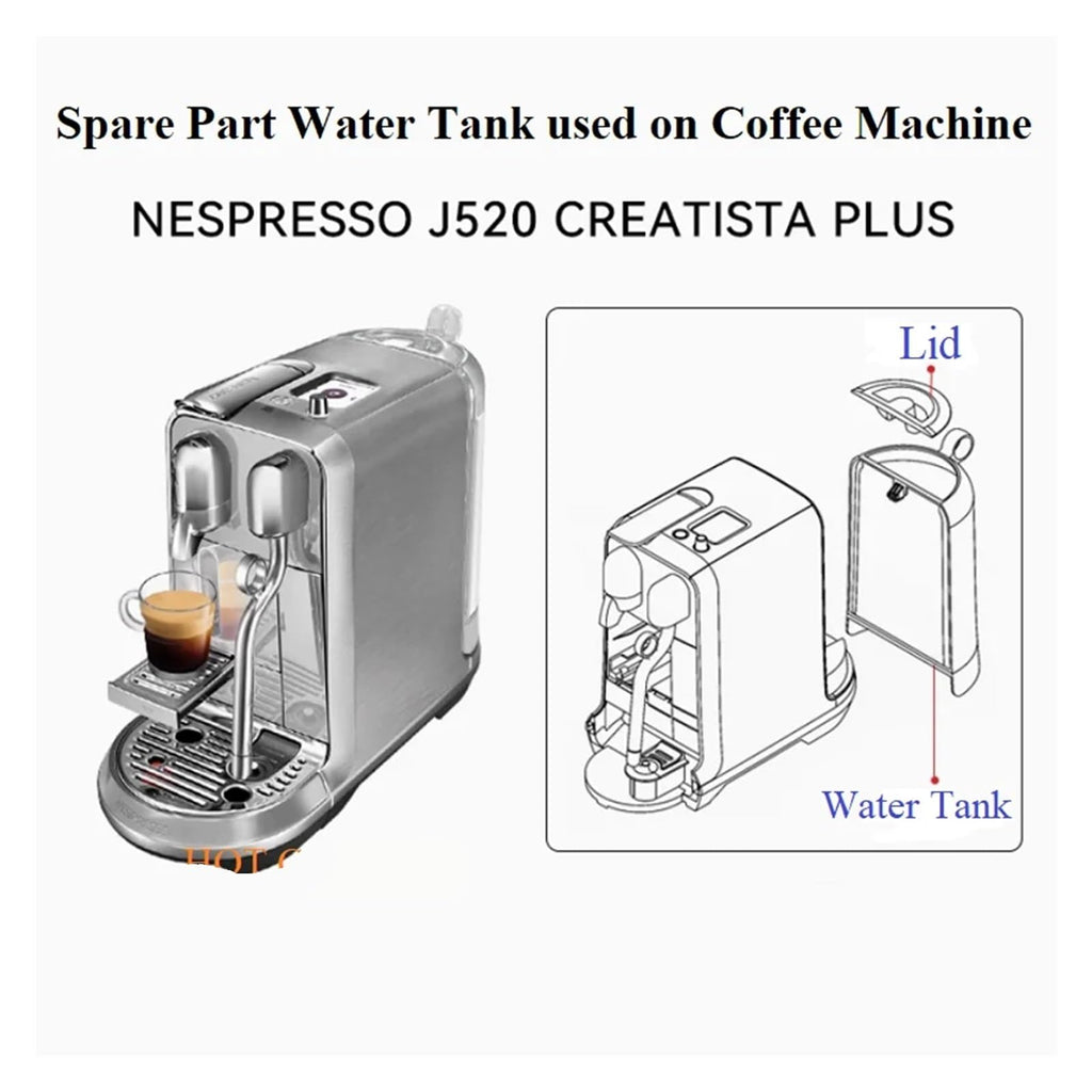 Spare Part Water Tank, Compatible for NESPRESSO