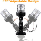 marinexplore Boat Stern Light 6''，White LED Anchor Light,Bimini Top Lights