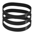 MECCANIXITY 300mm GT-2 Timing Belt 15mm Width 2mm Pitch Black 3pcs