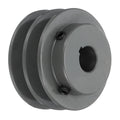 uxcell 2AK30-3/4 V-Belt Sheave 3/4" Bore, 3.05" OD Double Groove Web Sheave