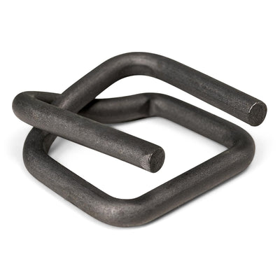 1-1/4" Strapping Buckle – Reusable Heavy-Duty Self Locking Phosphate Coated Wire Buckles for Cord Strapping, Metal