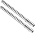 uxcell 2pcs Straight Flute Screw Taps 5/16-18 UNC 2B Thread 4" Extra Long HSS6542 Machine Threading Milling Tap Tapping Tools