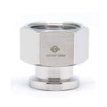 QiiMii 3/4" Tri clamp Adapter to 3/4" FNPT Thread Ferrule Sanitary Pipe Fitting