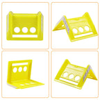 24Pack Flatbed Strap Protector Corner Edge Protector Plastic Yellow for Cargo Loads Box Truck Equipment Webbing to