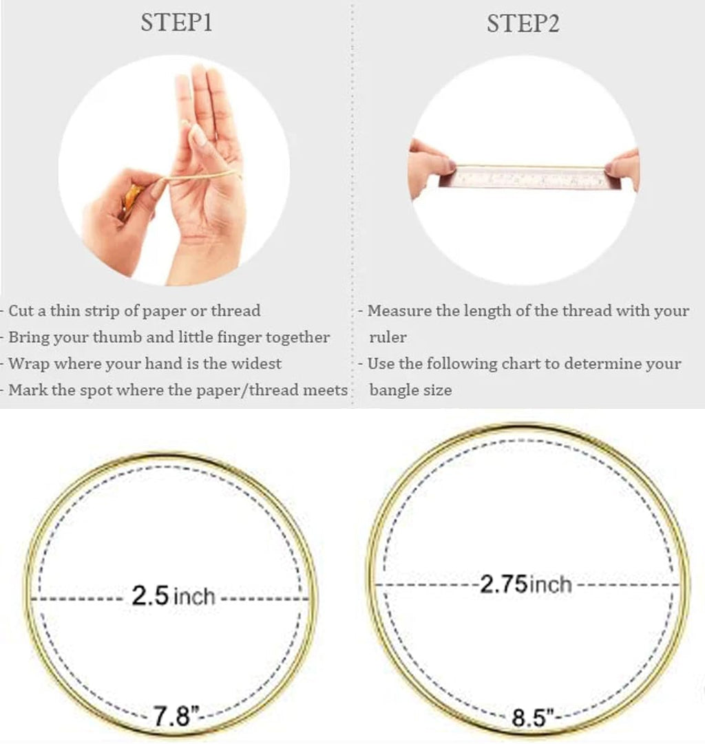 Glossy Thin Round Bangle Bracelet Set for Women, Set of 7