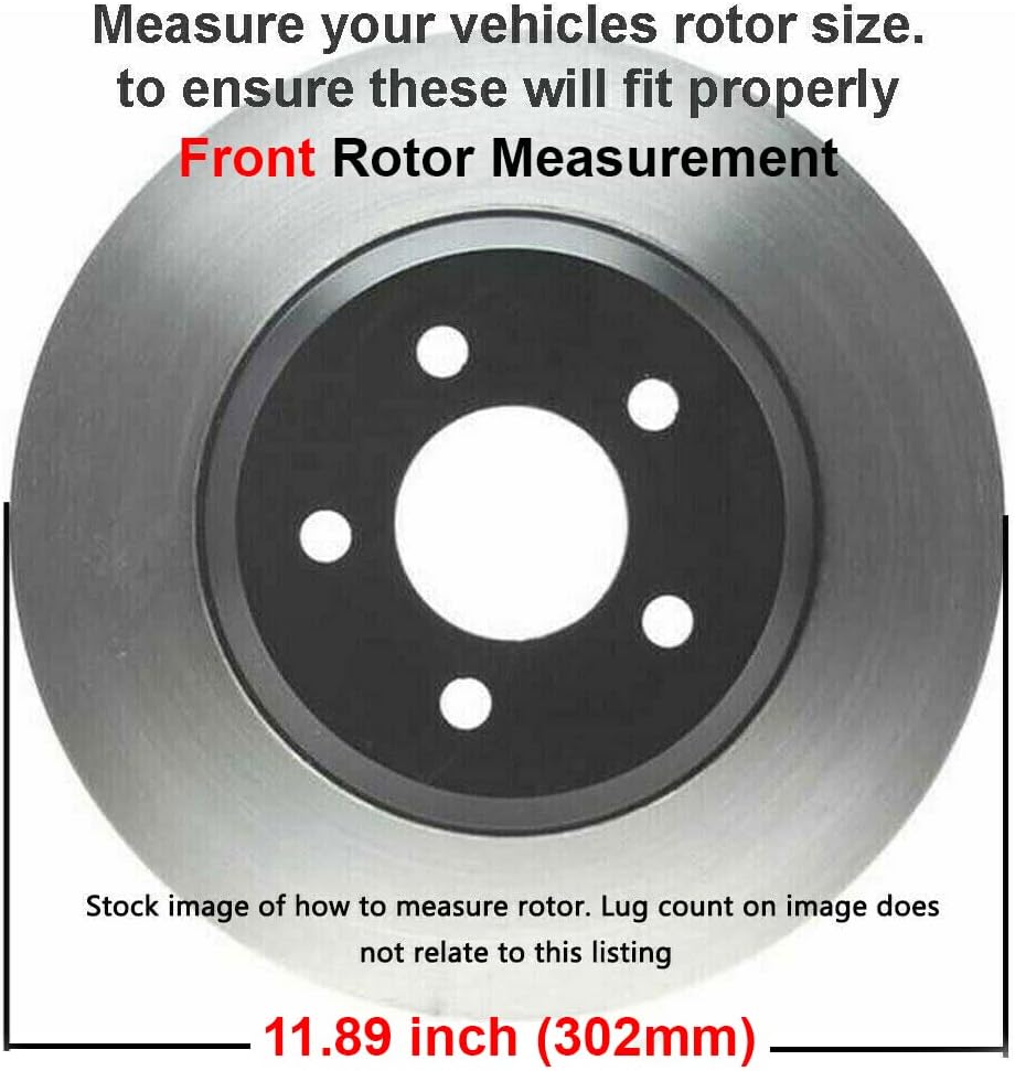 Front Brake Kit for Chrysler Town & Country Dodge Journey | Grand Caravan Ram C/V Routan [w/Single Piston Front