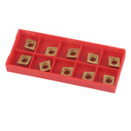 Asixxsix CNC Carbide Inserts CCMT09T304, 10 Pack Turning Tool