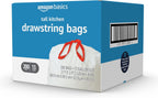 Tall Kitchen Drawstring Trash Bags, Sturdy, 13 Gallon, Unscented, 200 Count
