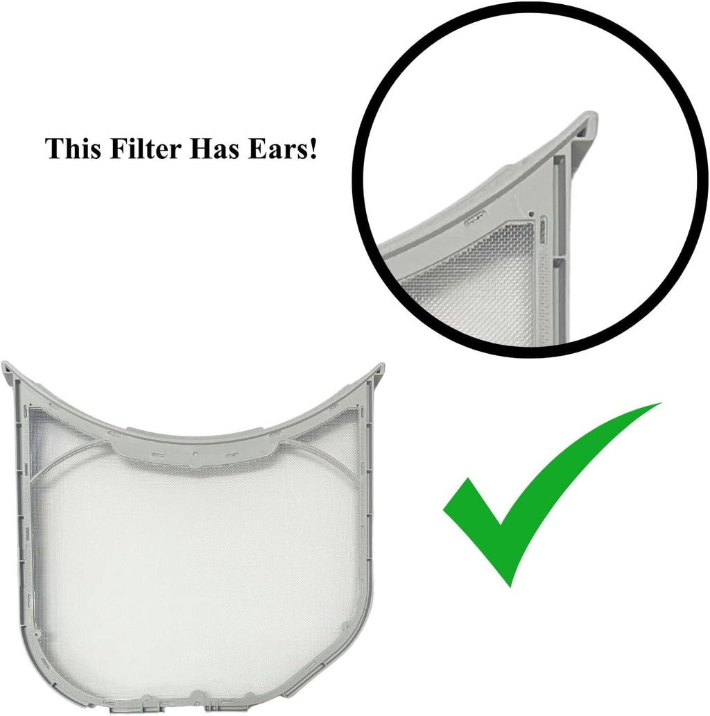 Dryer Lint Filter - With Ears - Compatible with LG Model Numbers DLEX4070V, DLEX4070W, DLEX4270V, DLEX4270W, DLEX4370K
