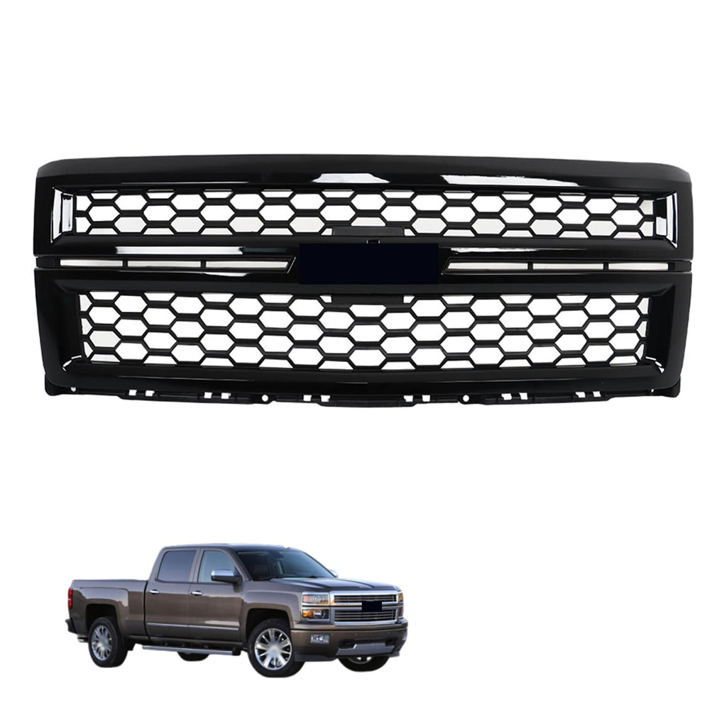 labwork Front Bumper Grille Replacement for Silverado 1500 2014-2015