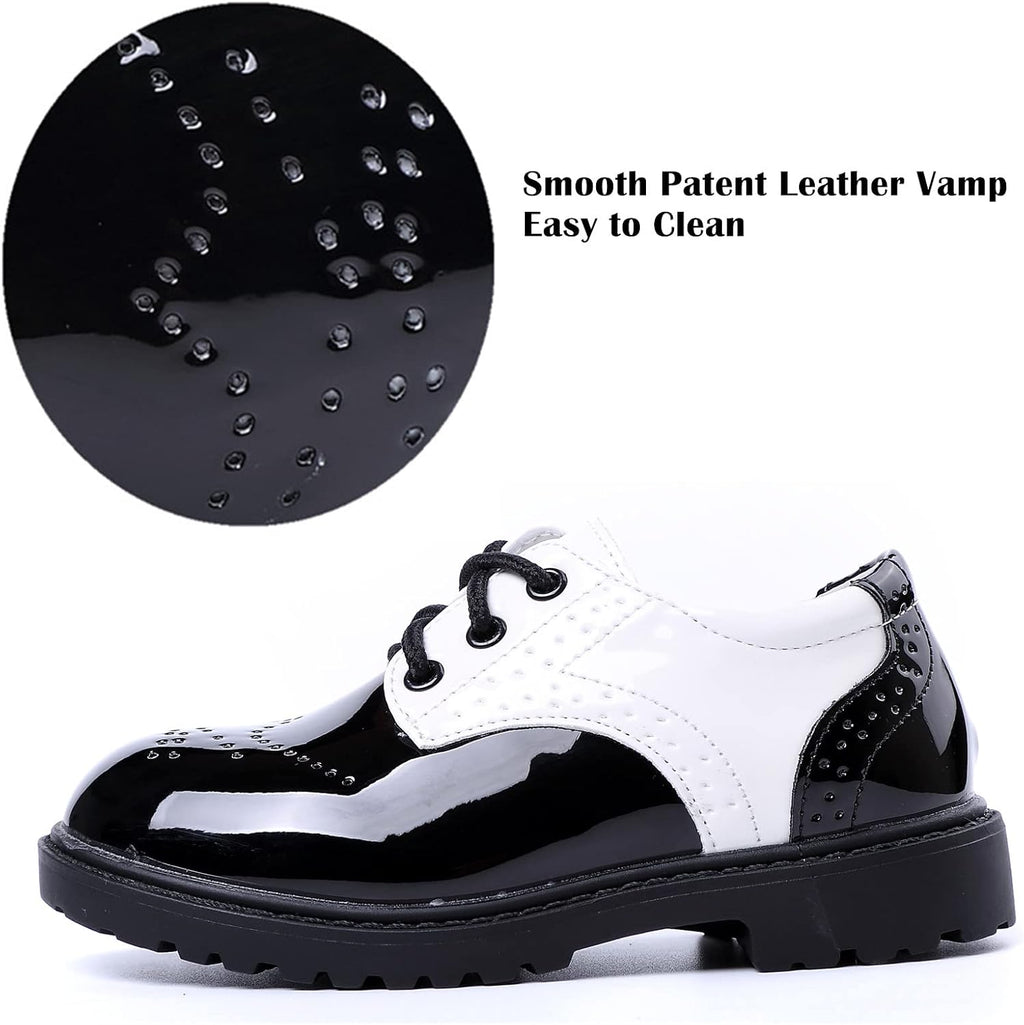 Children's Boy's Girl's Lace-Up School Uniform Shoes Comfort Oxford Dress Shoes (Toddler/Little Kid/Big Kid)