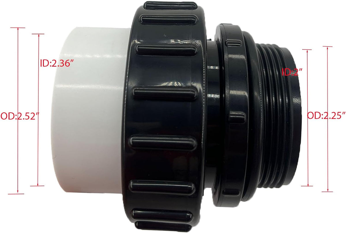 21063-200-000 2" MIP x 2" PVC Hi Temp Union 2 pack