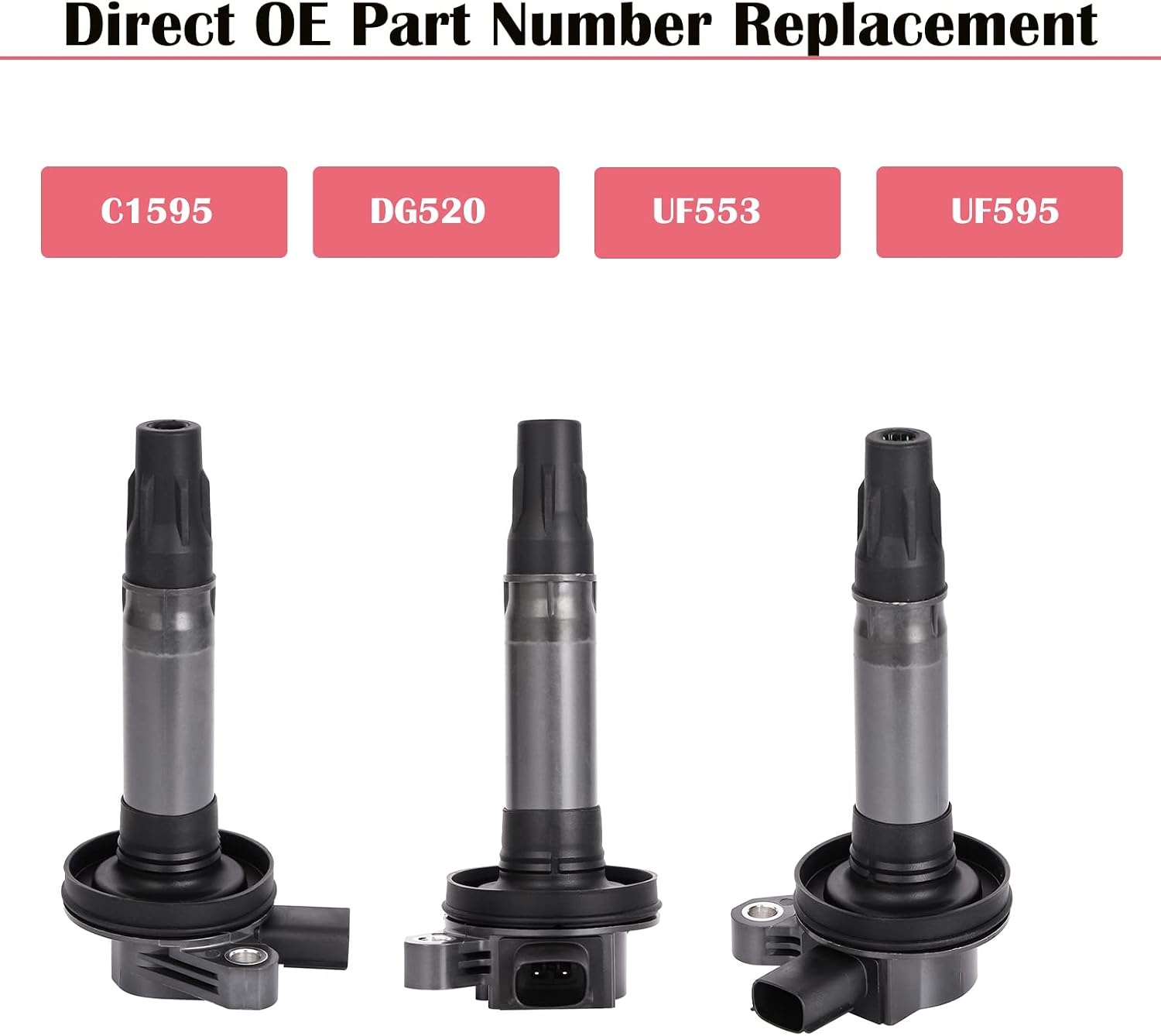 Ignition Coil Pack & Spark Plugs Set of 6 Fits for 3.7 3.5 V6 Ford Edge Taurus Explorer Flex Lincoln MKS MKZ MKT MKX