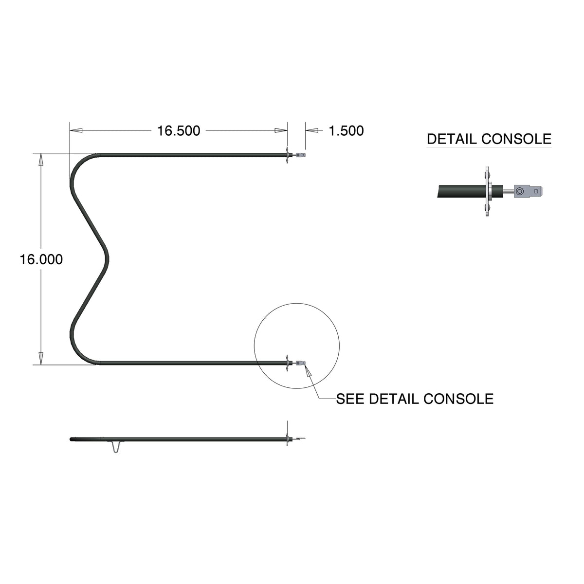 Range Kleen 7515 Replacement Bake Element