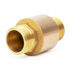 ChillWaves Brass In-Line Spring Check Valve DN20 3/4" Male Thread, One-Way Non-return Vertical Check Valve for Backflow Prevention(1-PACK)