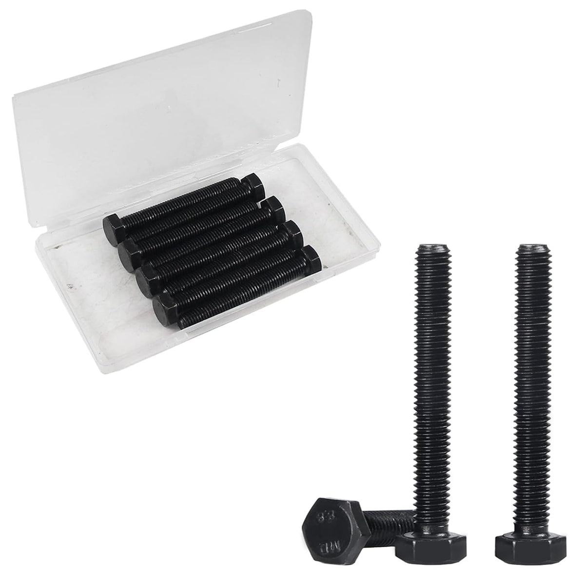 M10 Hex Bolts, M10-1.5 x 75mm Hex Head Bolts