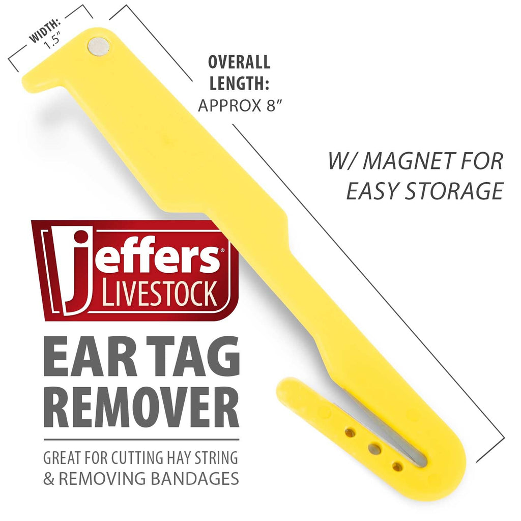 Ear Tag Removal Knife, Livestock Cutting Tool, Yellow - 1 Pack