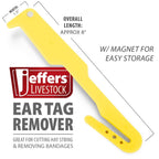 Ear Tag Removal Knife, Livestock Cutting Tool, Yellow - 1 Pack