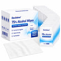 Extra Large 75% Alcohol Wipes, Individually Wrapped Pre-Moistened Disposable Wipes, Portable Travel Pack, 100 Count