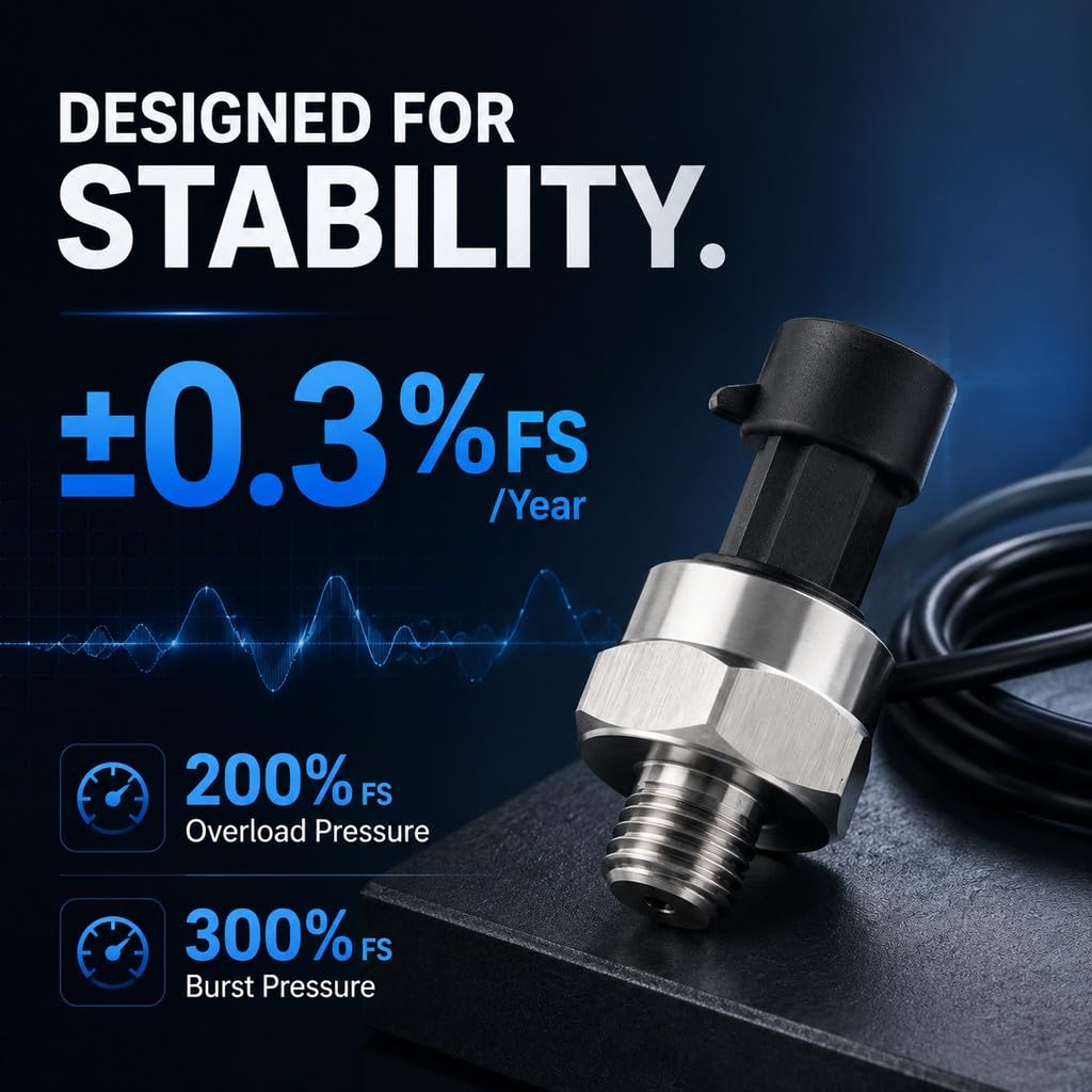 150psi Pressure Transducer Sensor Ceramic Capacitive Pressure Transmitter