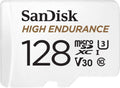 128GB High Endurance Video microSDXC Card with Adapter for dash cam and home monitoring systems - C10, U3, V30, 4K