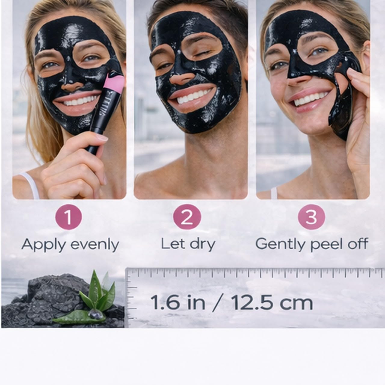 Peel Off Mask With A Pink Brush